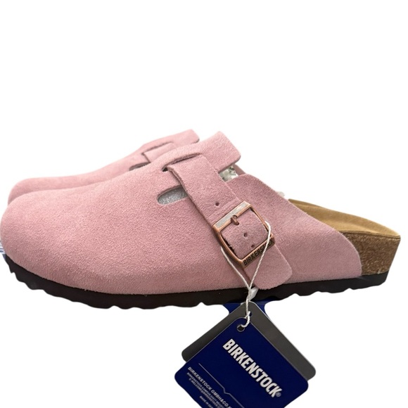 Birkenstock Shoes - New! Birkenstock Pink Boston Suede Clogs Size 37